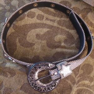 Vintage Leatherock Star Belt